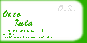 otto kula business card